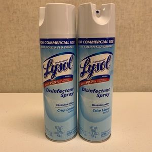 (2) Lysol Disinfectant Spray